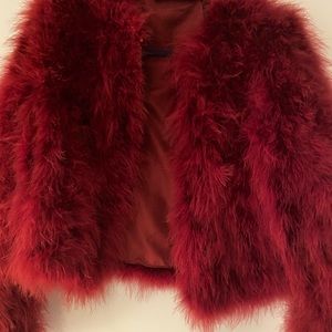 Rebecca Minkoff dark red M Pacha Jacket